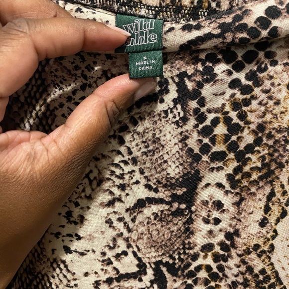 COPY - Wild Fable Snake Print Skirt - Picture 4 of 5